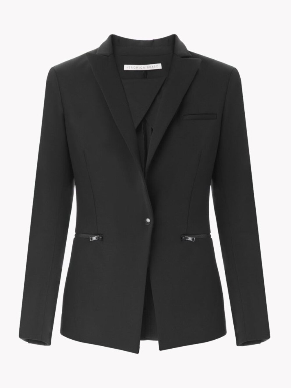 Veronica Beard Black Scuba Dickey Blazer Size 8 New with Tags $695